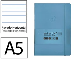 Antartik Notes Cuaderno A5 Tapa Blanda Hojas Rayadas Azul Claro 80 Hojas 80gr FSC