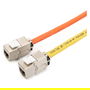 Digitus Keystone Jack Cat6a Apantallado con Organizador de Cables Inteligente, Set 24 Unidades, Plata