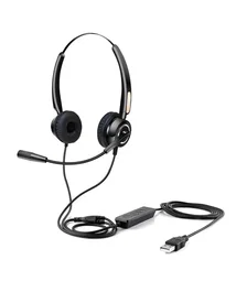Urban Factory Auriculares USB con Control Remoto Negro