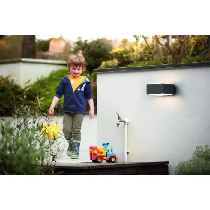 Philips Aplique de exterior Hedgehog Antracita 1x42W