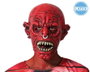 Atosa Máscara Roja de Demonio con Colmillos y Piercings Metálicos