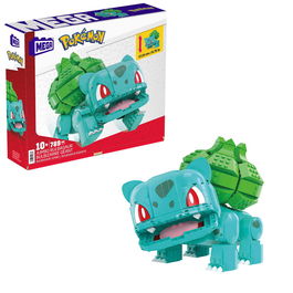 Mega Bloks Figura de Construcción Gigante Pokémon Bulbasaur HNT96