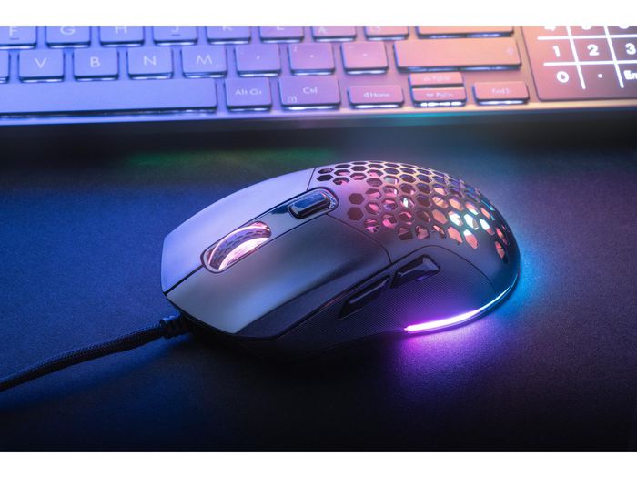 Sandberg FlexCover 6D Gamer Mouse Ratón Óptico 12800 DPI con Luces LED RGB y Cubierta Intercambiable para Gaming