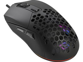 Sandberg FlexCover 6D Gamer Mouse Ratón Óptico 12800 DPI con Luces LED RGB y Cubierta Intercambiable para Gaming