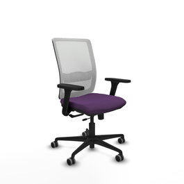 PIQUERAS Y CRESPO Silla de oficina Haches Morado y Blanco