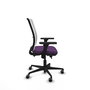 PIQUERAS Y CRESPO Silla de oficina Haches Morado y Blanco