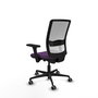 PIQUERAS Y CRESPO Silla de oficina Haches Morado y Blanco
