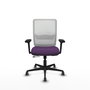 PIQUERAS Y CRESPO Silla de oficina Haches Morado y Blanco