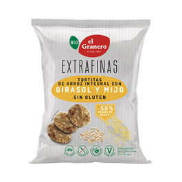 El Granero Tortitas de Arroz Integral Extrafinas 500 g