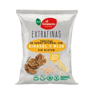 El Granero Tortitas de Arroz Integral Extrafinas 500 g El Granero Tortitas de Arroz Integral Extrafinas 500 g