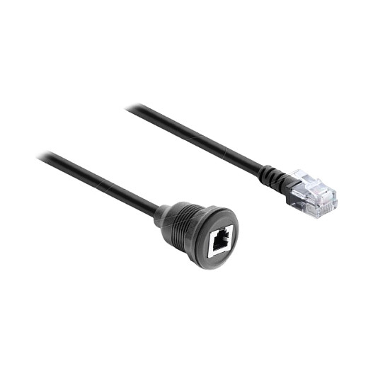 DeLOCK 91086 Cable RJ12 Macho a RJ12 Hembra para Instalación 50 cm Negro DeLOCK 91086 Cable RJ12 Macho a RJ12 Hembra para Instalación 50 cm Negro