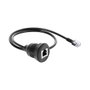 DeLOCK 91086 Cable RJ12 Macho a RJ12 Hembra para Instalación 50 cm Negro