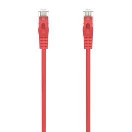 AISENS - CABLE DE RED LATIGUILLO RJ45 LSZH CAT.6A 500 MHZ UTP AWG24, ROJO, 1.0M
