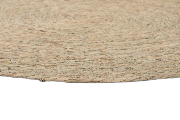 DKD Home Decor Alfombra de Fibra Trenzada Marrón Natural 120x120x0,5 cm DKD Home Decor Alfombra de Fibra Trenzada Marrón Natural 120x120x0,5 cm
