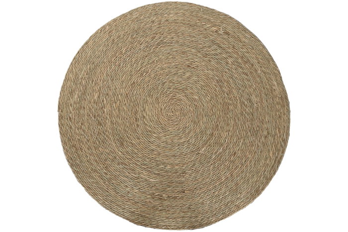 DKD Home Decor Alfombra de Fibra Trenzada Marrón Natural 120x120x0,5 cm DKD Home Decor Alfombra de Fibra Trenzada Marrón Natural 120x120x0,5 cm