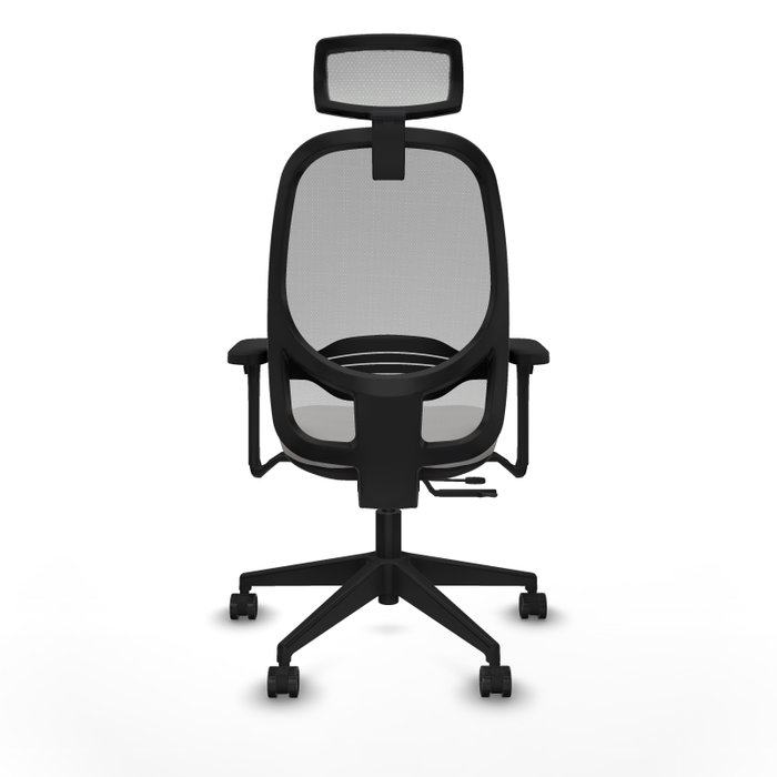 PIQUERAS Y CRESPO Silla de oficina Cilanco con mecanismo Sincro/Traslack Blanco y Gris