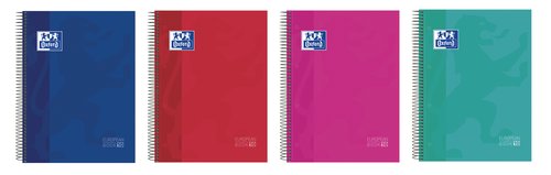 Bloc Oxford School Eu.Book 10 Classic Micro.Tapa Extra A4+ 150H Cuadric.5X5 90G Surtido Vivos (4 Col.) (Set de 5) Bloc Oxford School Eu.Book 10 Classic Micro.Tapa Extra A4+ 150H Cuadric.5X5 90G Surtido Vivos (4 Col.) (Set de 5)