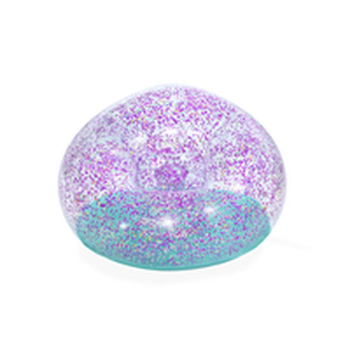 Bestway Sillon Hinchable Gigante Purpurina 114x112x66 cm +6 Años Interior y Jardin 75115