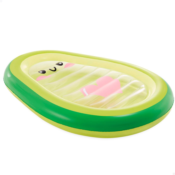 Intex Colchoneta Hinchable Aguacate Kawaii 165x114x23 cm Flotador Piscina PVC