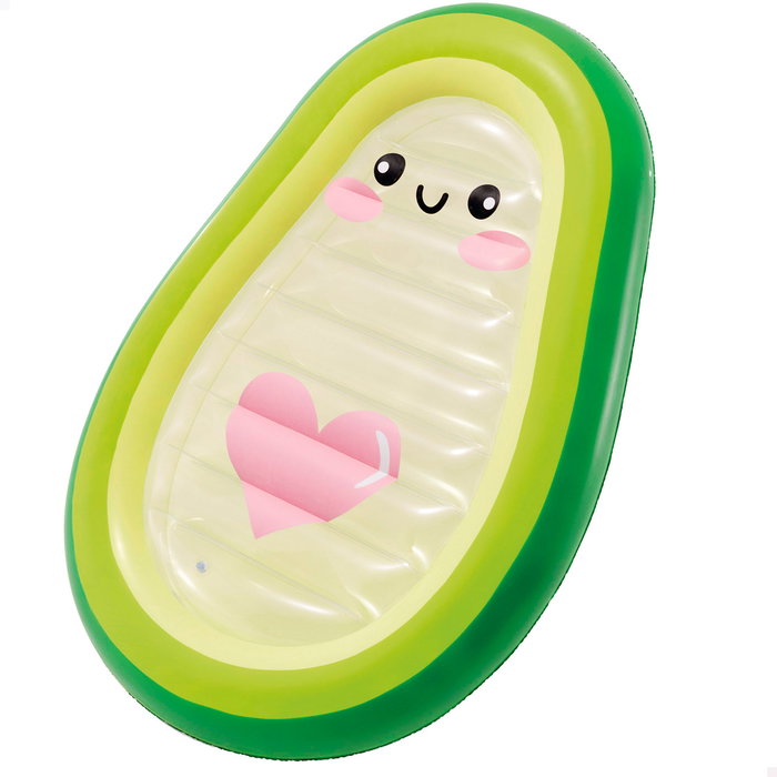 Intex Colchoneta Hinchable Aguacate Kawaii 165x114x23 cm Flotador Piscina PVC
