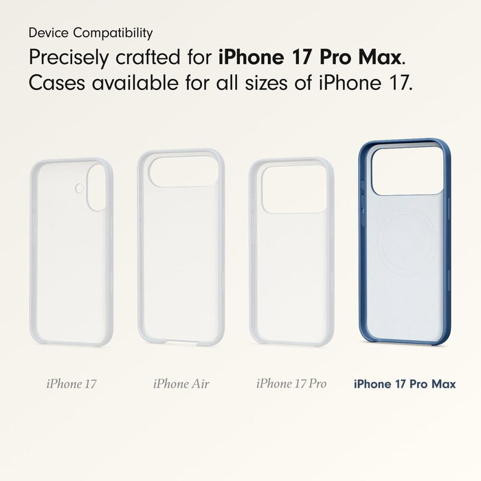 Apple Funda para iPhone 17 Pro Max 6.9 Pulgadas Azul mgjg4ll/a