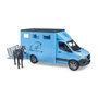 Bruder Mercedes Benz Sprinter para transporte equino con caballo