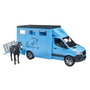 Bruder Mercedes Benz Sprinter Transporte Equino para 1 Caballo 43x17x22 cm