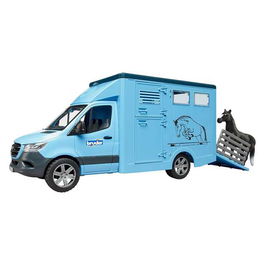 Bruder Mercedes Benz Sprinter Transporte Equino para 1 Caballo 43x17x22 cm