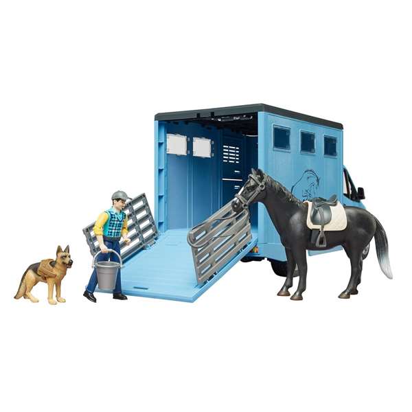 Bruder Mercedes Benz Sprinter Transporte Equino para 1 Caballo 43x17x22 cm