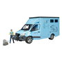 Bruder Mercedes Benz Sprinter Transporte Equino para 1 Caballo 43x17x22 cm