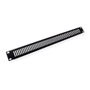 VALUE Placa frontal de ventilación de 48,26 cm 19 pulgadas 1 HE Negro profundo RAL 9005