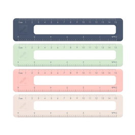 MILAN Regla Rectangular 430 de 15 cm, Caja de 20 unidades