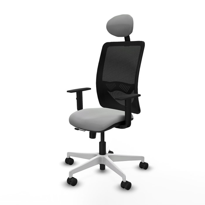 PIQUERAS Y CRESPO Silla de oficina Zulema con mecanismo Sincro/Traslack, Gris claro y Negro PIQUERAS Y CRESPO Silla de oficina Zulema con mecanismo Sincro/Traslack, Gris claro y Negro
