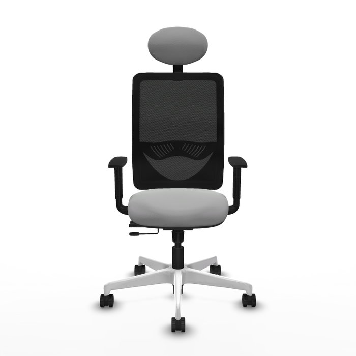 PIQUERAS Y CRESPO Silla de oficina Zulema con mecanismo Sincro/Traslack, Gris claro y Negro PIQUERAS Y CRESPO Silla de oficina Zulema con mecanismo Sincro/Traslack, Gris claro y Negro