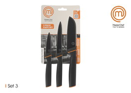 Masterchef Set de 3 Cuchillos Colección NOIRORANGE