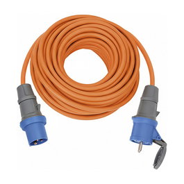 Brennenstuhl Cable de Extensión Industrial 1167650625, 25 m, CEE 230V/16A, IP44, Resistente al Agua/Aceite/Polvo, Neopreno, Interior/Exterior