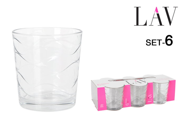 LAV Set de 6 Vasos MADRID 295cc LAV Set de 6 Vasos MADRID 295cc