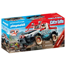 Playmobil Coche de Rally Radio Control City para niños a partir de 4 años