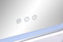 DKD Home Decor Espejo LED Cristal 35x7x44 Táctil Blanco