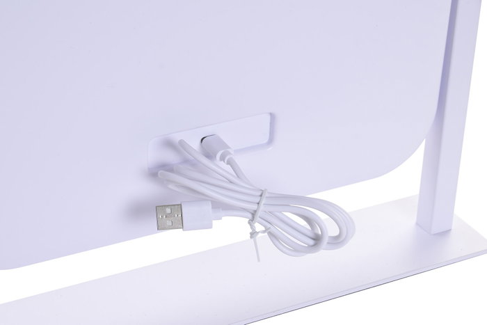 DKD Home Decor Espejo LED Cristal 35x7x44 Táctil Blanco DKD Home Decor Espejo LED Cristal 35x7x44 Táctil Blanco