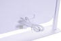 DKD Home Decor Espejo LED Cristal 35x7x44 Táctil Blanco