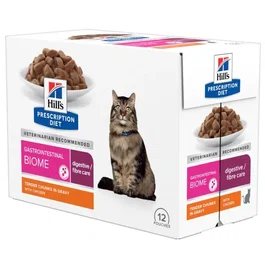 Hill's Hpd Feline Gastrointestinal Biome Pouch Alimento Húmedo para Gatos 12x85 gr