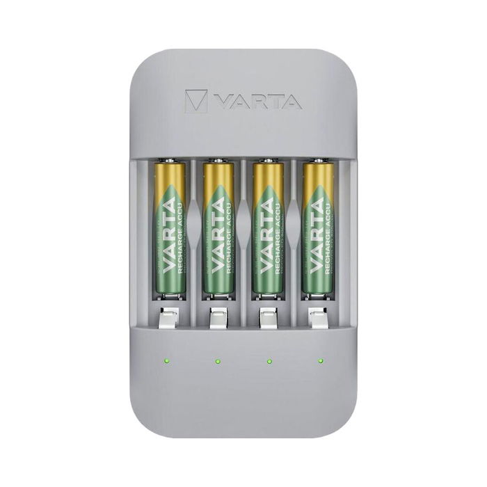 Varta 56813 Eco Charger Pro Cargador de Pilas con 4 Pilas AAA 800 mAh