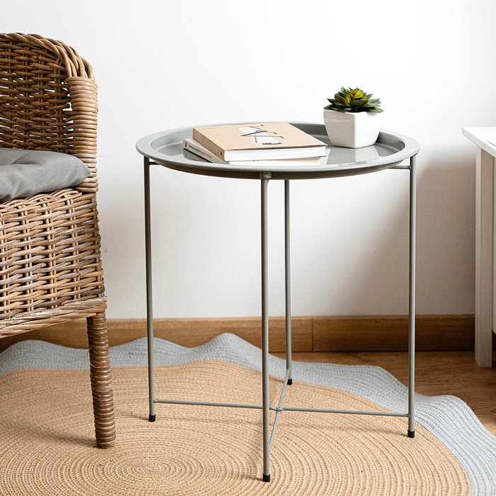 Mesa Auxiliar Acero Moa Vinthera 46,80x46,80x50,20 cm Mesa Auxiliar Acero Moa Vinthera 46,80x46,80x50,20 cm