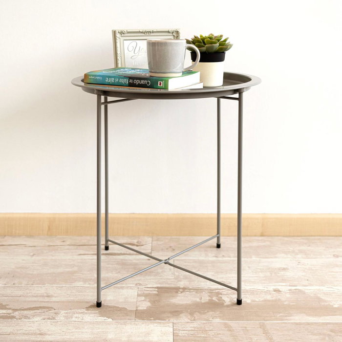 Mesa Auxiliar Acero Moa Vinthera 46,80x46,80x50,20 cm Mesa Auxiliar Acero Moa Vinthera 46,80x46,80x50,20 cm