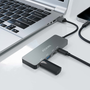 Aisens Hub USB 3.2 Gen2 10Gbps (2x USB-A y 2x USB-C) Gris