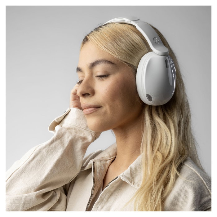 Skullcandy Hesh 540 ANC Auriculares Inalámbricos Bluetooth Over-Ear con Cancelación Activa de Ruido, Blanco