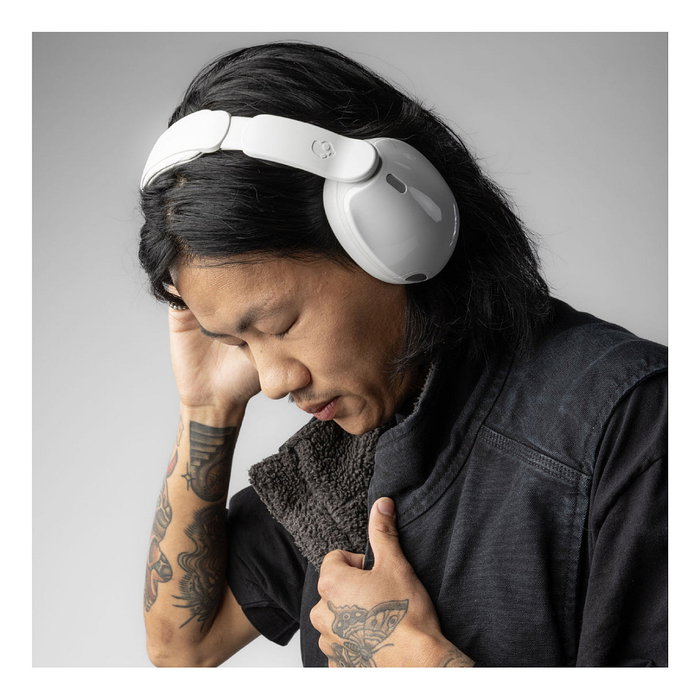 Skullcandy Hesh 540 ANC Auriculares Inalámbricos Bluetooth Over-Ear con Cancelación Activa de Ruido, Blanco
