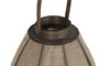 DKD Home Decor Portavelas de Yute y Bambú Natural 37x37x84 cm