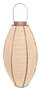 DKD Home Decor Portavelas de Yute y Bambú Natural 37x37x84 cm